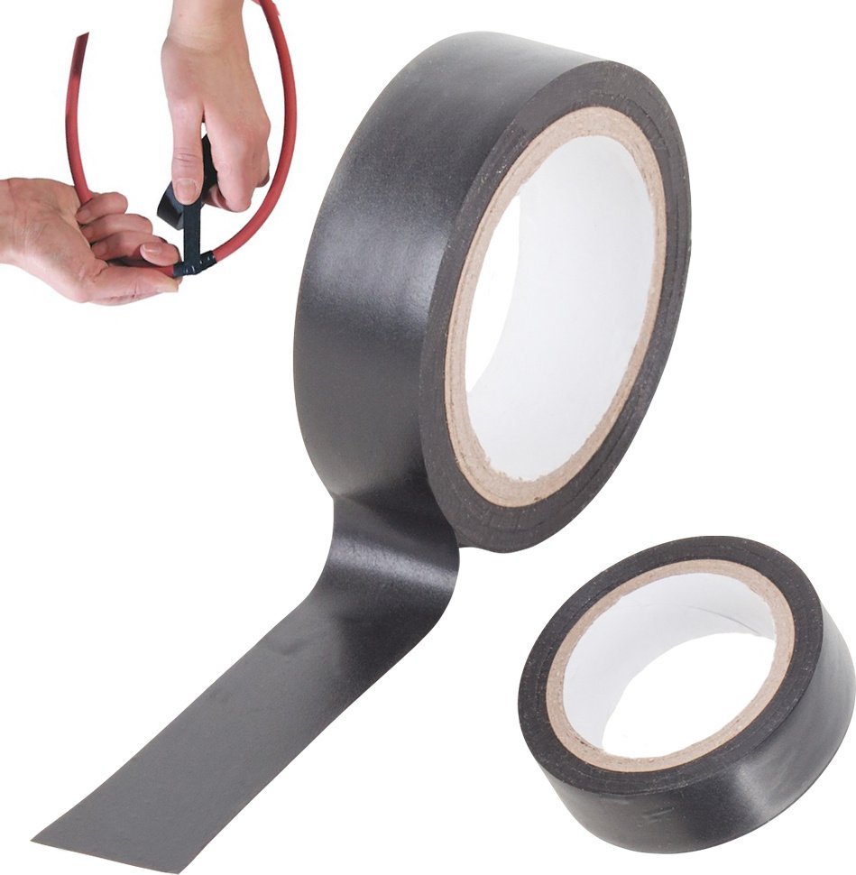 Verk Mocna taśma izolacyjna pcv czarna wodoodporna 9m Mocna taśma izolacyjna pcv czarna wodoodporna 9m