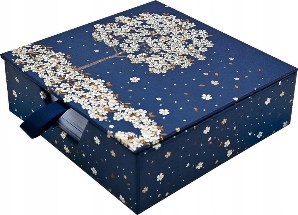 Peter Pauper Press Karteczki zdobione Spadające Kwiaty kostka biurowa