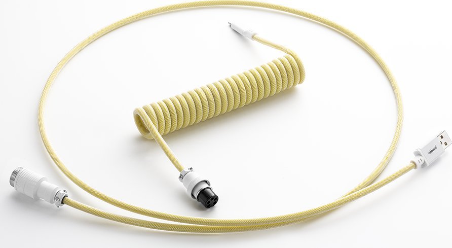 Kabel USB CableMod USB-A - USB-C 1.5 m Żółty (CM-PKCA-CWAW-YW150YW-R)