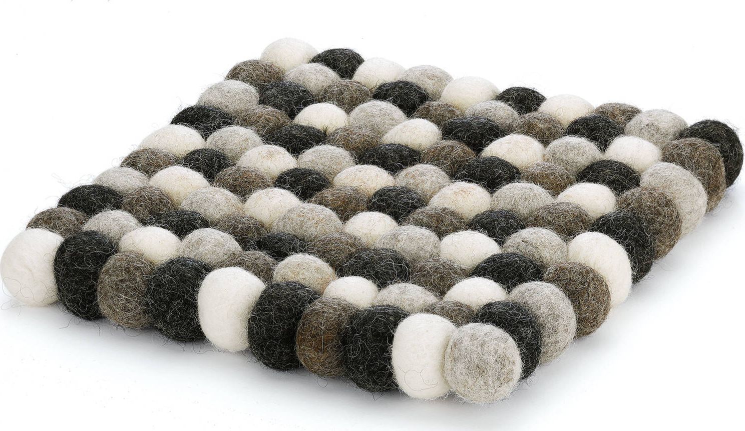 Cilio Podkładka pod gorące naczynia 21 x 21 cm owcza wełna szara