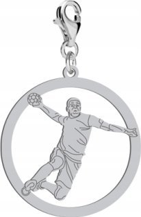 Radziszewska Jewellery Srebrny Charms Piłka ręczna DEDYKACJA GRATIS