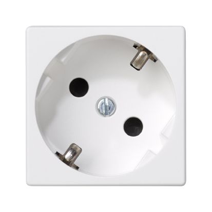 Kontakt-Simon Gniazdo pojedyncze K45 uziemienie schuko 16A czysta biel (K01/9)