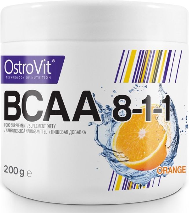 OstroVit BCAA 8-1-1 pomarańcza 200g