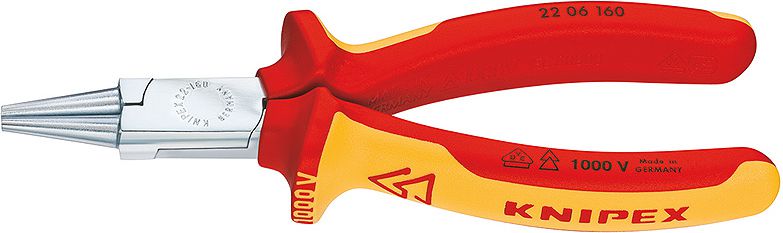 Knipex Szczypce okrągłe izolowane 160mm (22 06 160)