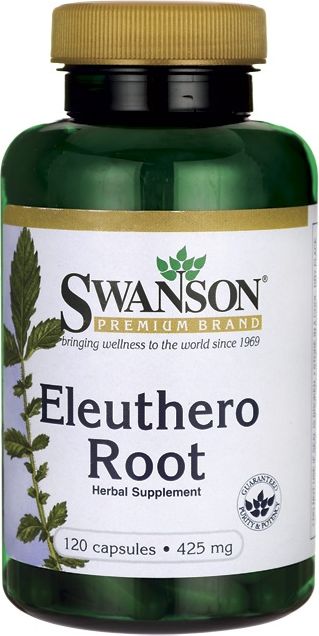 Swanson Swanson - Eleuthero Root (Żeń-Szeń Syberyjski), 425mg, 120 kapsułek