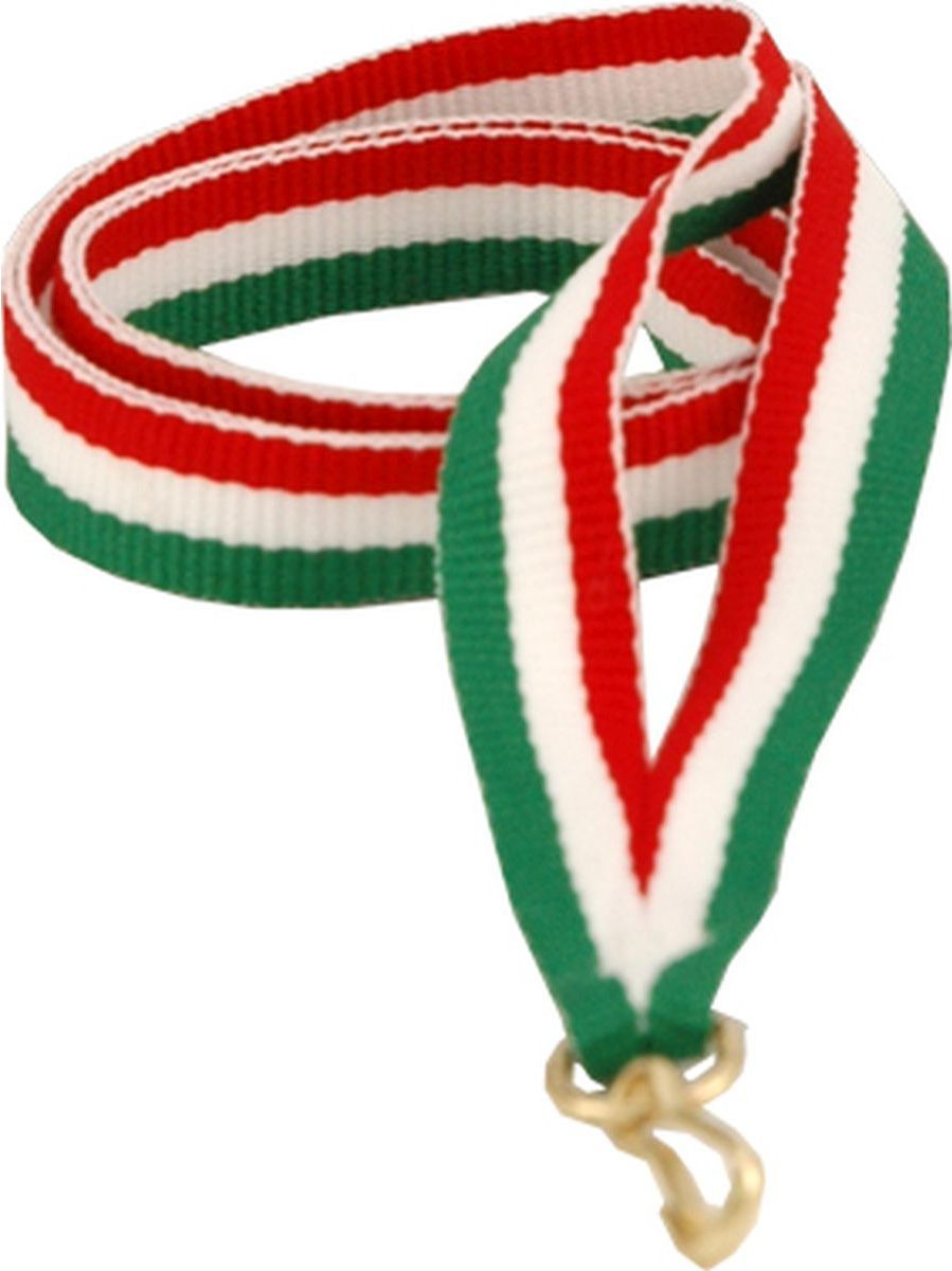 Victoria Sport Wstążka 11 mm - czerwono-biało-zielona