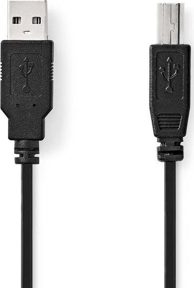 Kabel USB Nedis USB-A - USB-B 5 m Czarny (CCGL60100BK50)