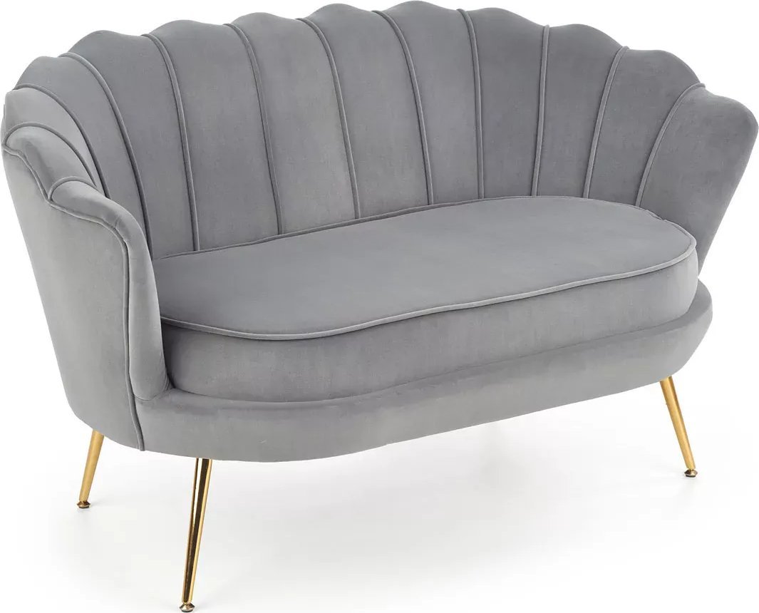 Elior Szara nowoczesna sofa w kształcie muszelki - Vimero 4X