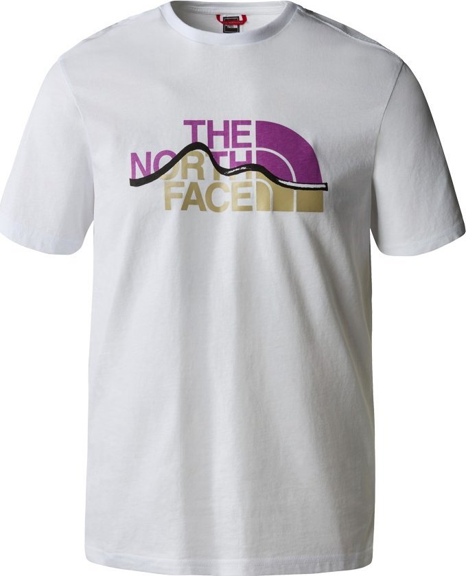 The North Face Koszulka The North Face M Mountain Line Tee męska : Kolor - Biały, Rozmiar - XS