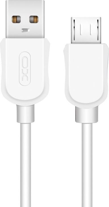 Kabel USB XO USB-A - microUSB 1 m Biały (GSM095450)