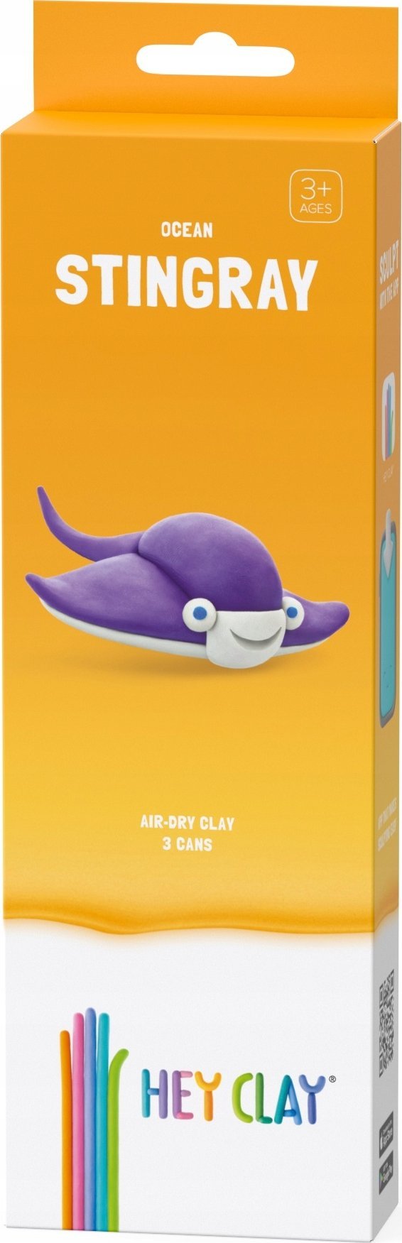 Tm Toys Hey Clay Masa plastyczna Płaszczka 3 puszki HCL 30062CEE3