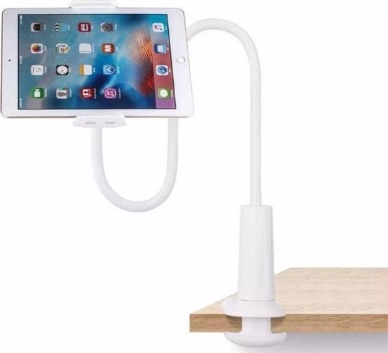 Awei Uchwyt biurkowy AWEI X3 4-10,5 cala biały/white