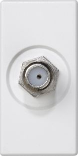 Kontakt-Simon Gniazdo antenowe K45 SAT czysta biel (K102C/9)