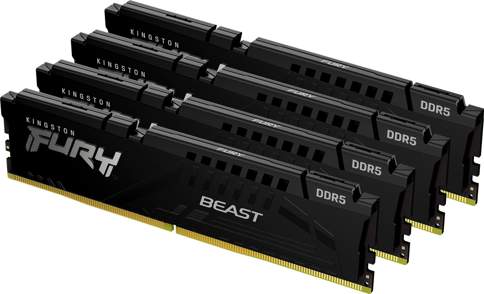 Pamięć Kingston Fury Beast, DDR5, 128 GB, 5600MHz, CL40 (KF556C40BBK4-128)
