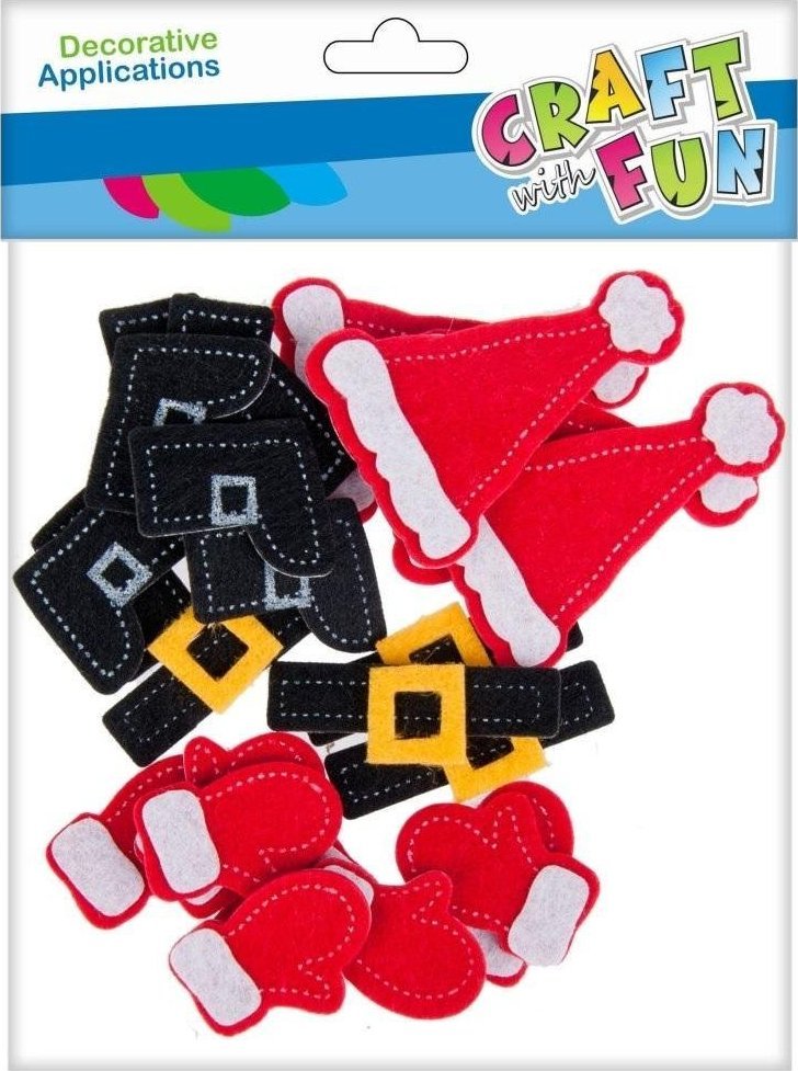 Craft with Fun CF OZDOBA BN FILC MIKOLAJE SPRZYL 24SZT 12/288