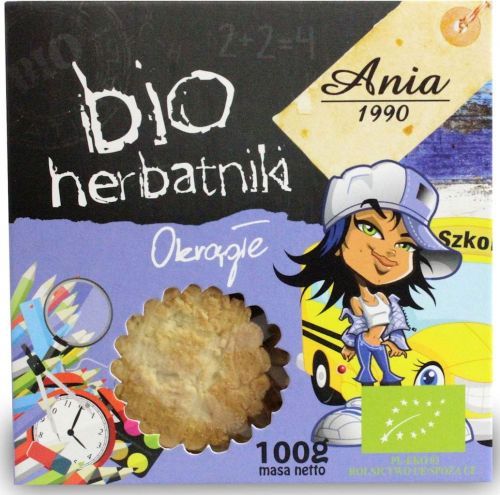 Bio Ania HERBATNIKI OKRĄGŁE BIO 100 g - BIO ANIA