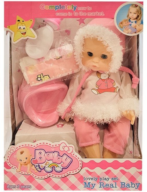 LALKA Z NOCNIKIEM PIJE SIUSIA ŚPIEWA AKCESORIA