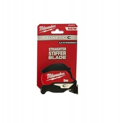 Milwaukee Miara zwijana metrówka 5m / 30mm MAGNETIC nylon czarny-czerwony