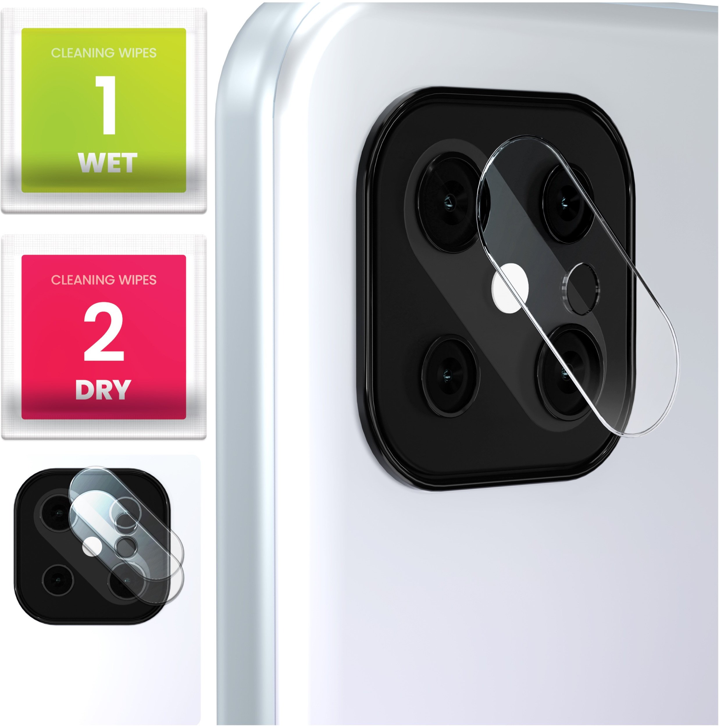 2-PAK Szkło Na Aparat Do Oppo Reno 4 Z 5G (Hartowane, Na Obiektyw, 9H)