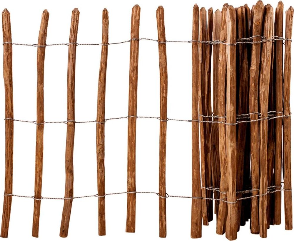 vidaXL Ogrodzenie z leszczyny, 90x500 cm