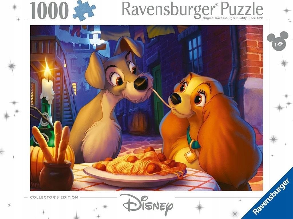 Ravensburger Puzzle Disney Classics Zakochany kundel 1000 elementów