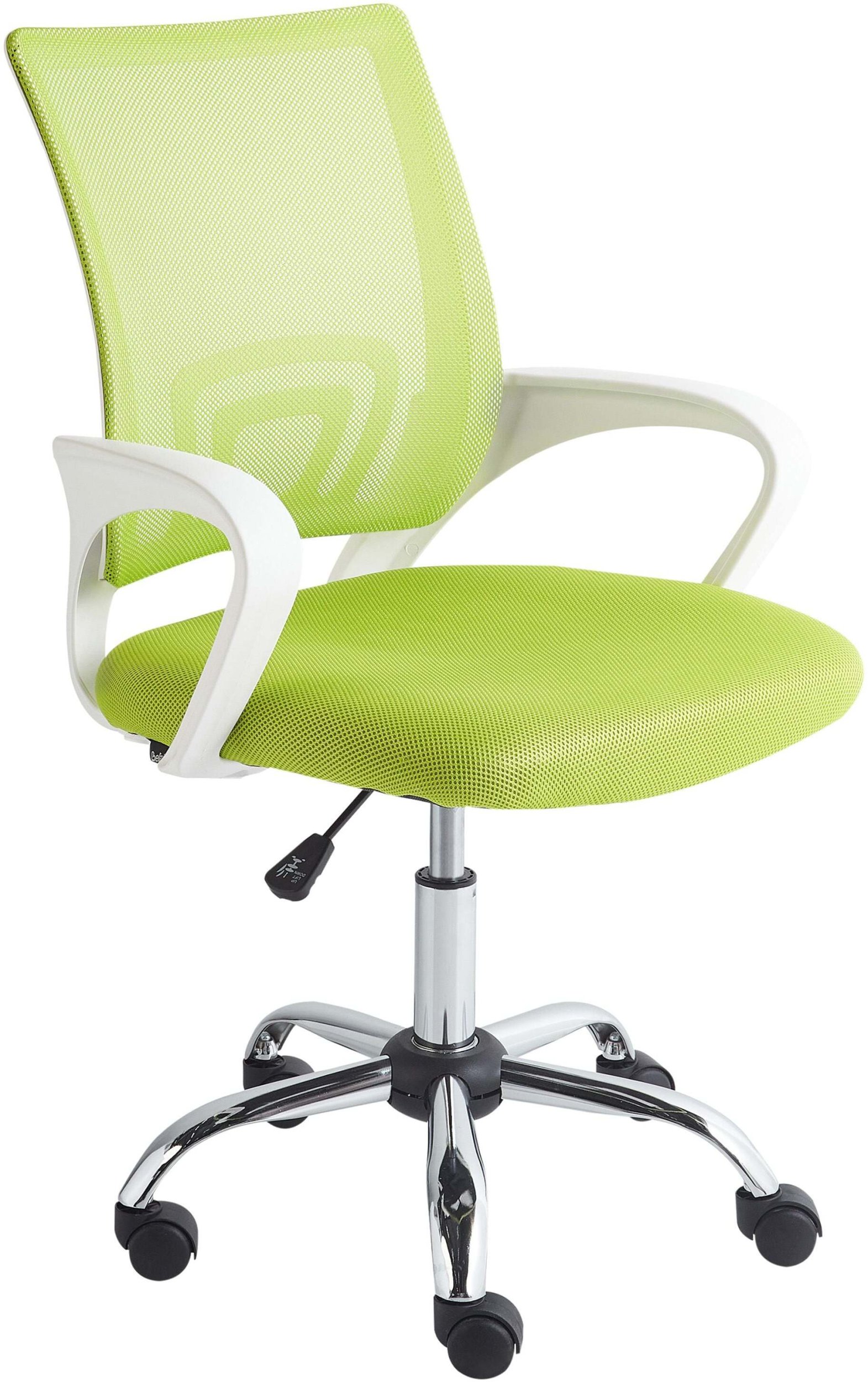 Krzesło biurowe regulowane limonkowe SOLID
