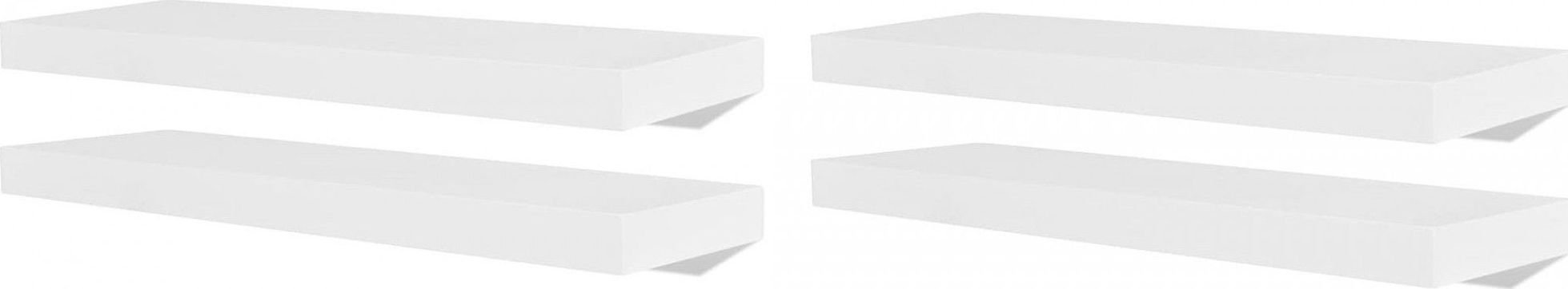 Elior Zestaw nowoczesnych półek ściennych Nera 3X - biały