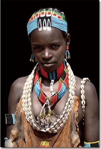 Witek Home Obraz szklany 80x120 Kobieta plemienia