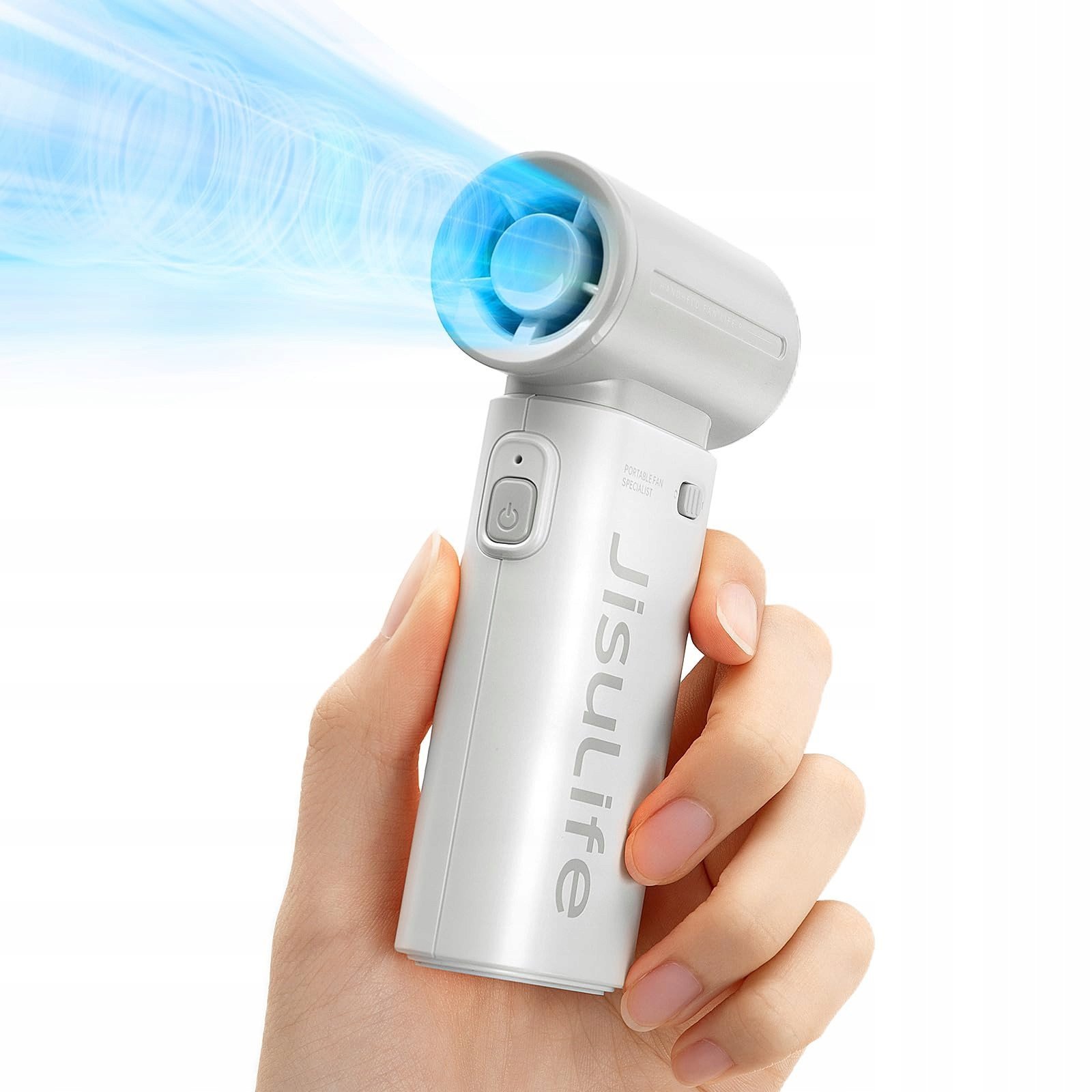 Mini wentylator Jisulife Handheld Fan Life9 3600mAh przenośny wiatraczek USB - szary