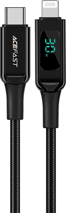 Kabel USB Acefast USB-C - Lightning 1.2 m Czarny (6974316281030)