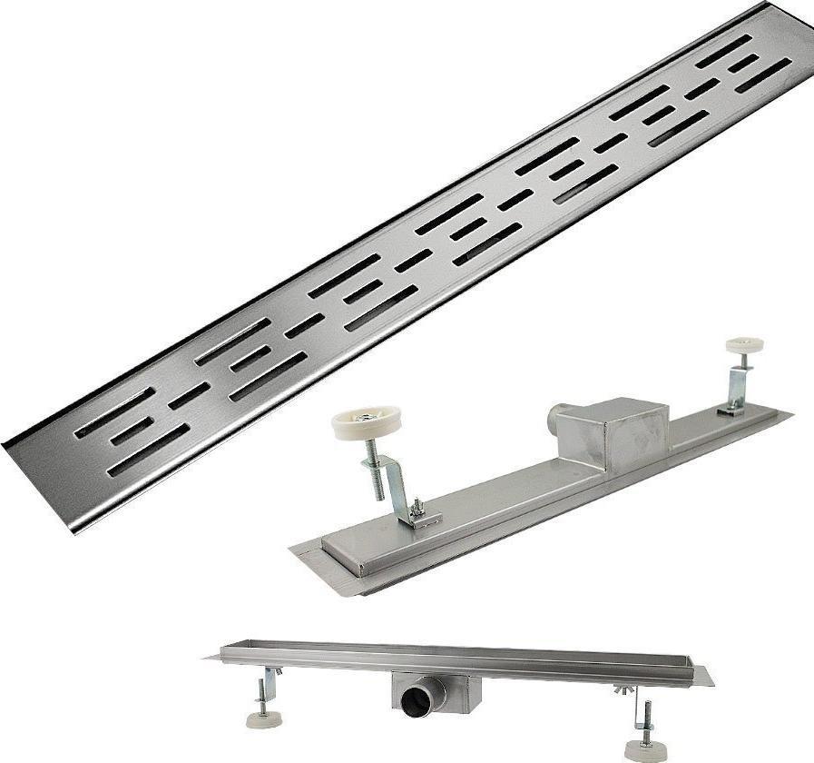 Bituxx Odpływ liniowy podłogowy ze stali nierdzewnej do łazienki kabiny Matrix 130cm