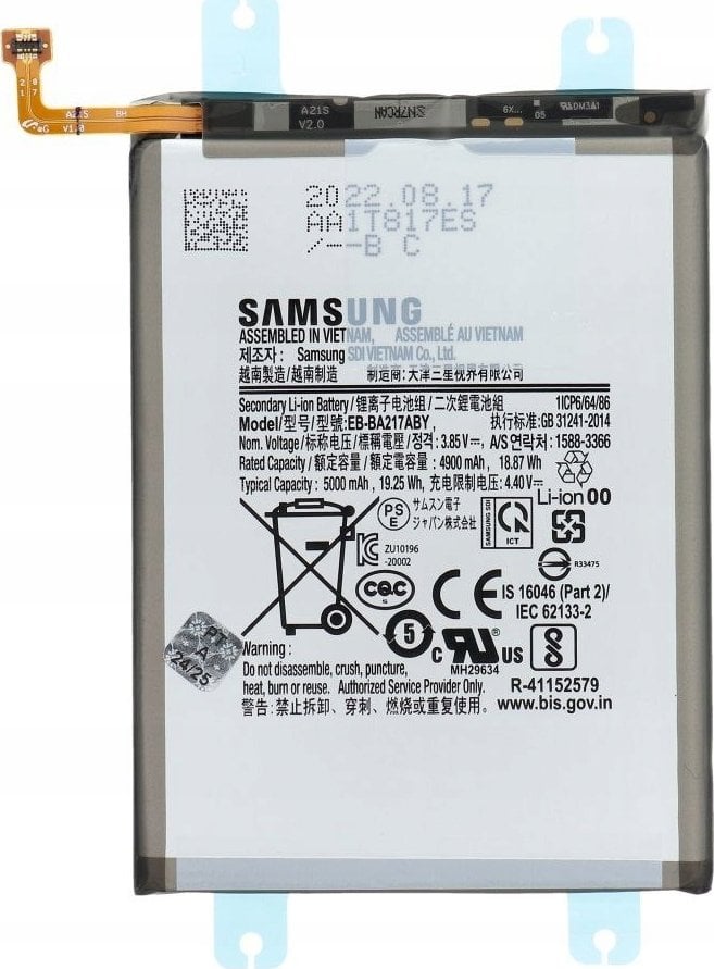 Bateria Samsung ServicePack Bateria EB-BA217ABY do SAMSUNG A13/A04s/A13/A13 5G/A127 GH82-22989A