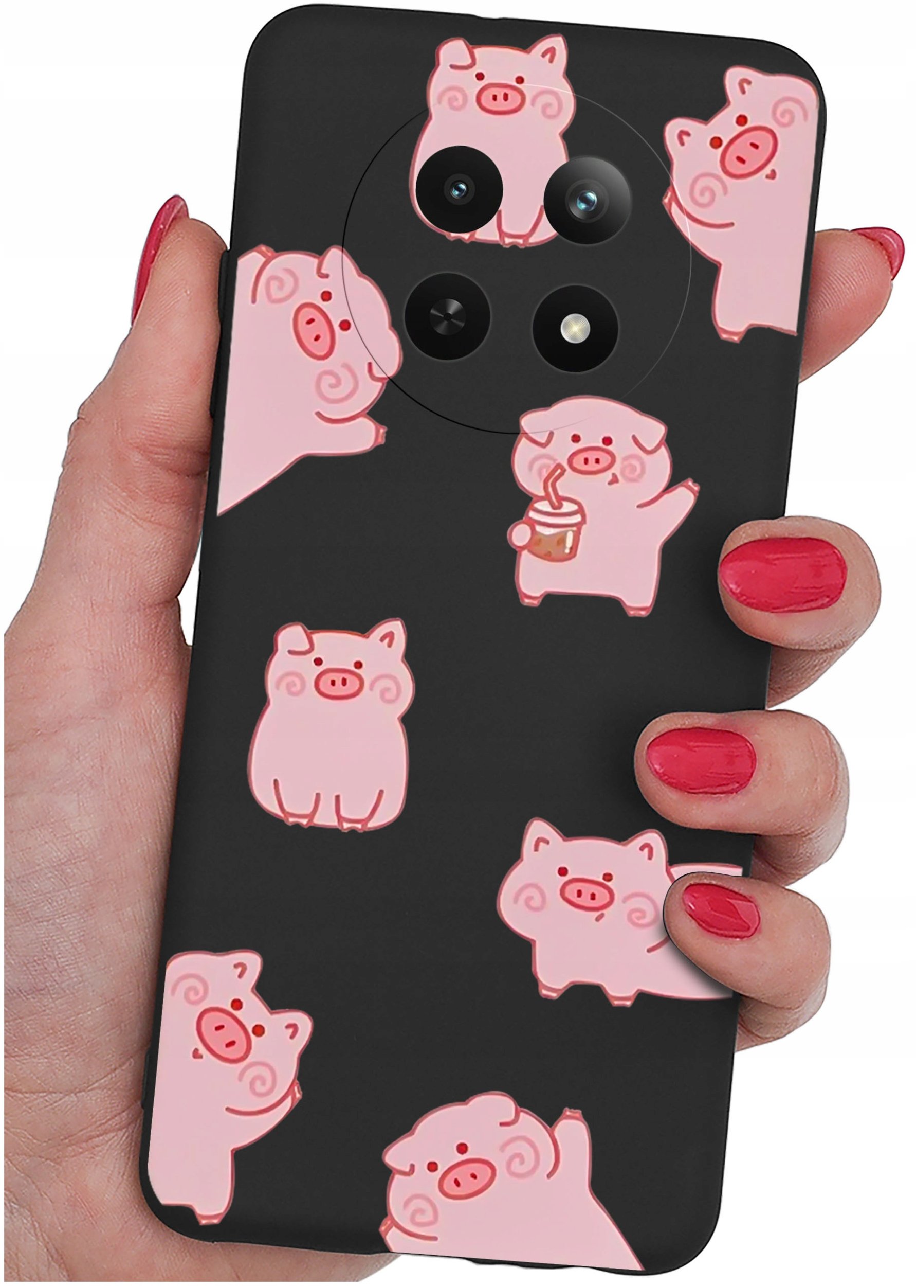 Etui do Realme 12 5G | 12x 5G WZORY |SILIKONOWE MATT CASE + SZKŁO 9H