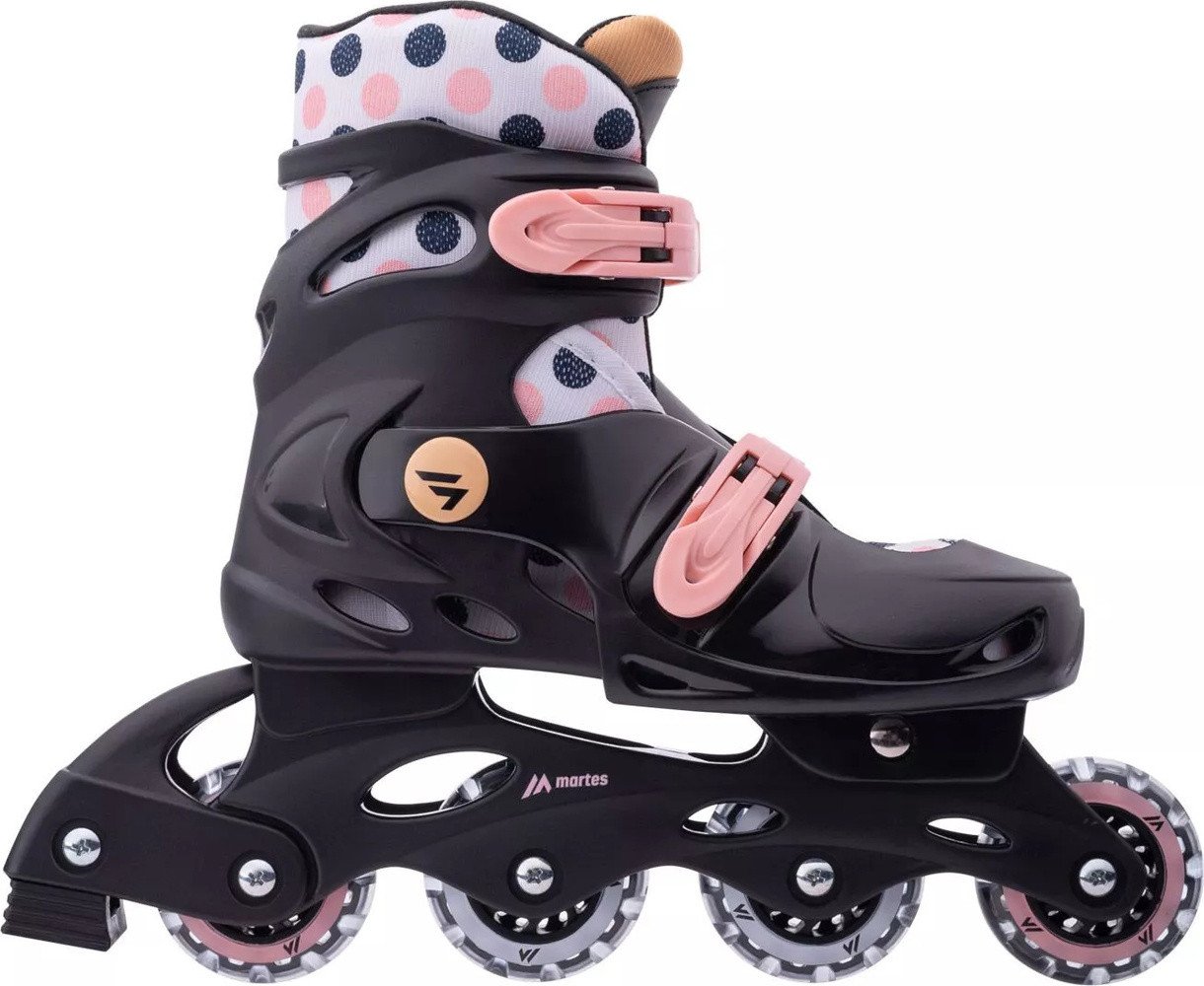 Rolki CoolSlide Dirion JRG rekreacyjne regulowane czarno-różowe r. 31-34