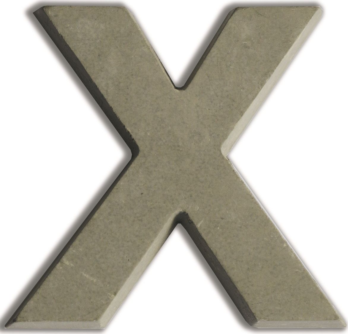 Aladine Litera X z betonu H:7,6 cm