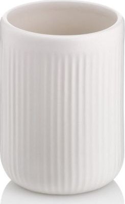 Kela Kubek na szczoteczki do zębów, ceramika, śred. 7,5 x 10 cm, biały / Kela