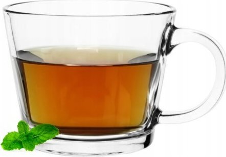 Galicja Szklanka na herbatę z uchem przezroczysta 380 ml Justin