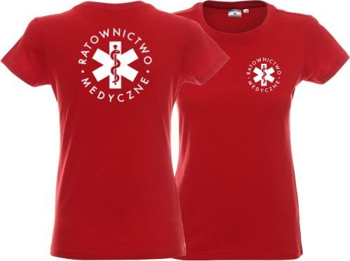 LPP - Promostars Koszulka damska RATOWNICTWO MEDYCZNE czerwona