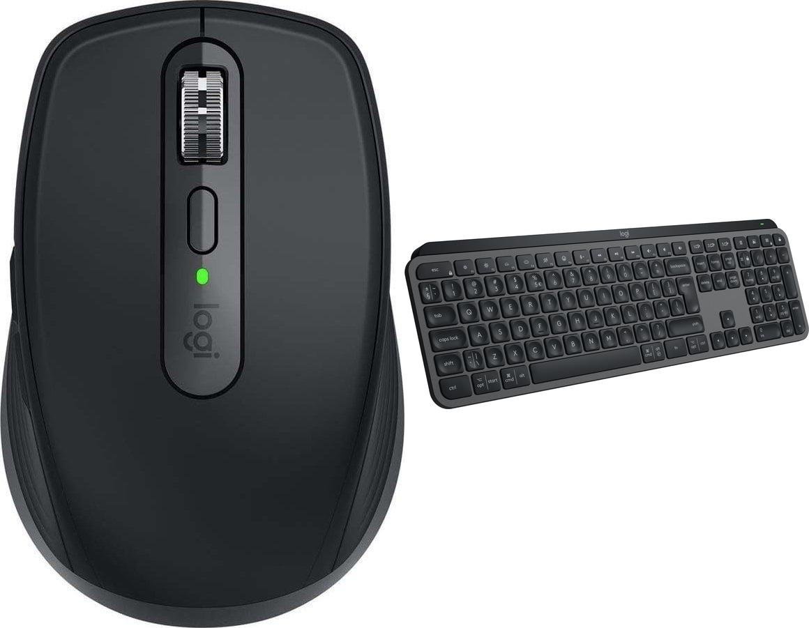Mysz Logitech MX Anywhere 3S for Business (910-006958) + MX Keys S Bezprzewodowa Graphite US (920-011587)