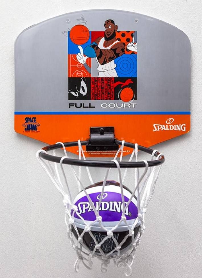 Spalding Tablica do koszykówki Mini Spalding Space Jam Tune Squad szaro-pomarańczowa 79007Z (T3210) - 689344413037