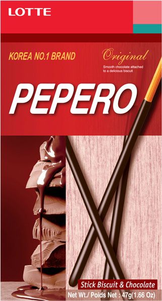 Lotte Paluszki Pepero Czekoladowe Original 47g - Lotte uniwersalny