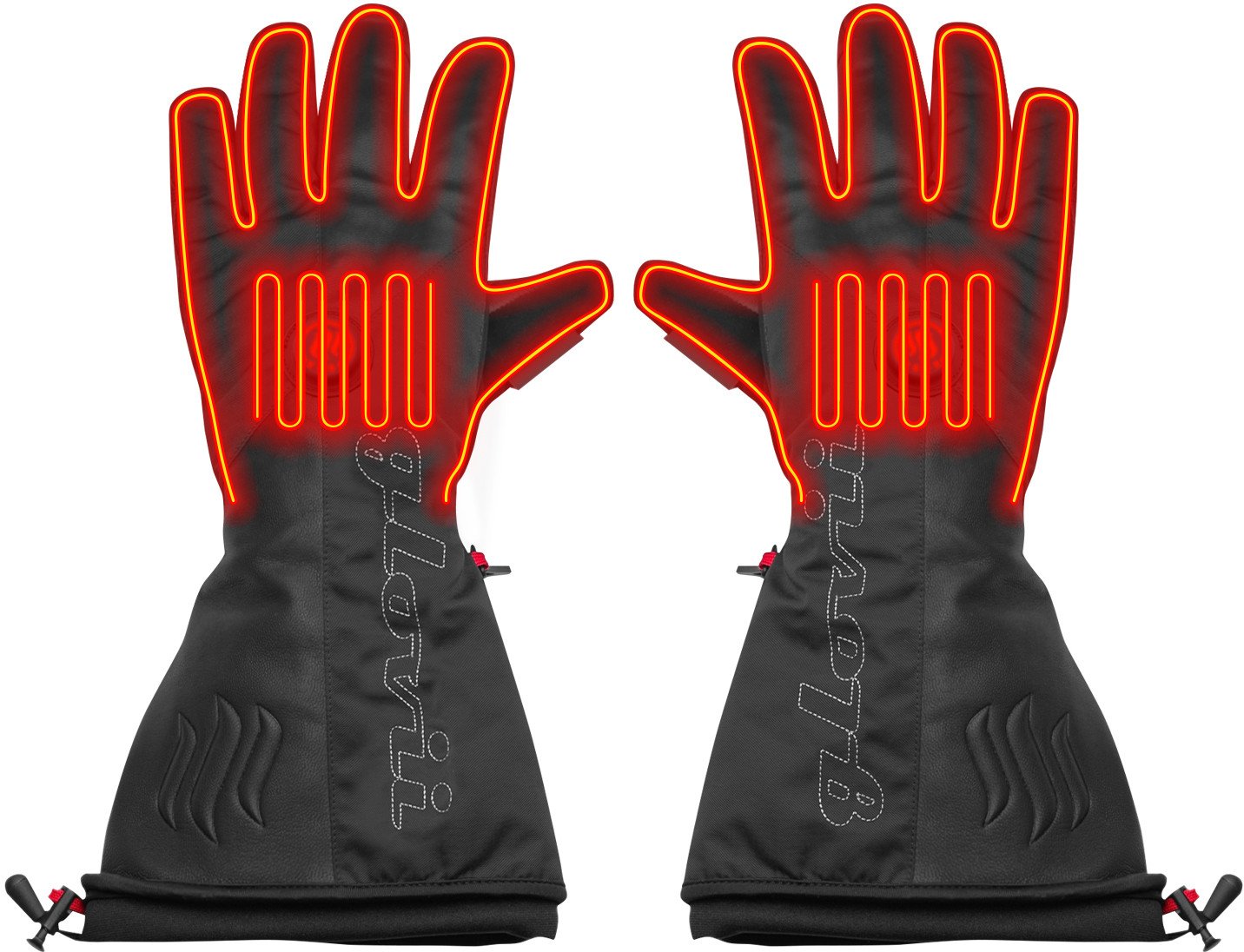 Glovii Ogrzewane rękawice narciarskie GS9 czarne r. L