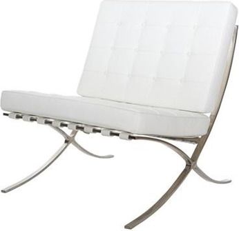 D2 Design Fotel BA1 eko skóra biały