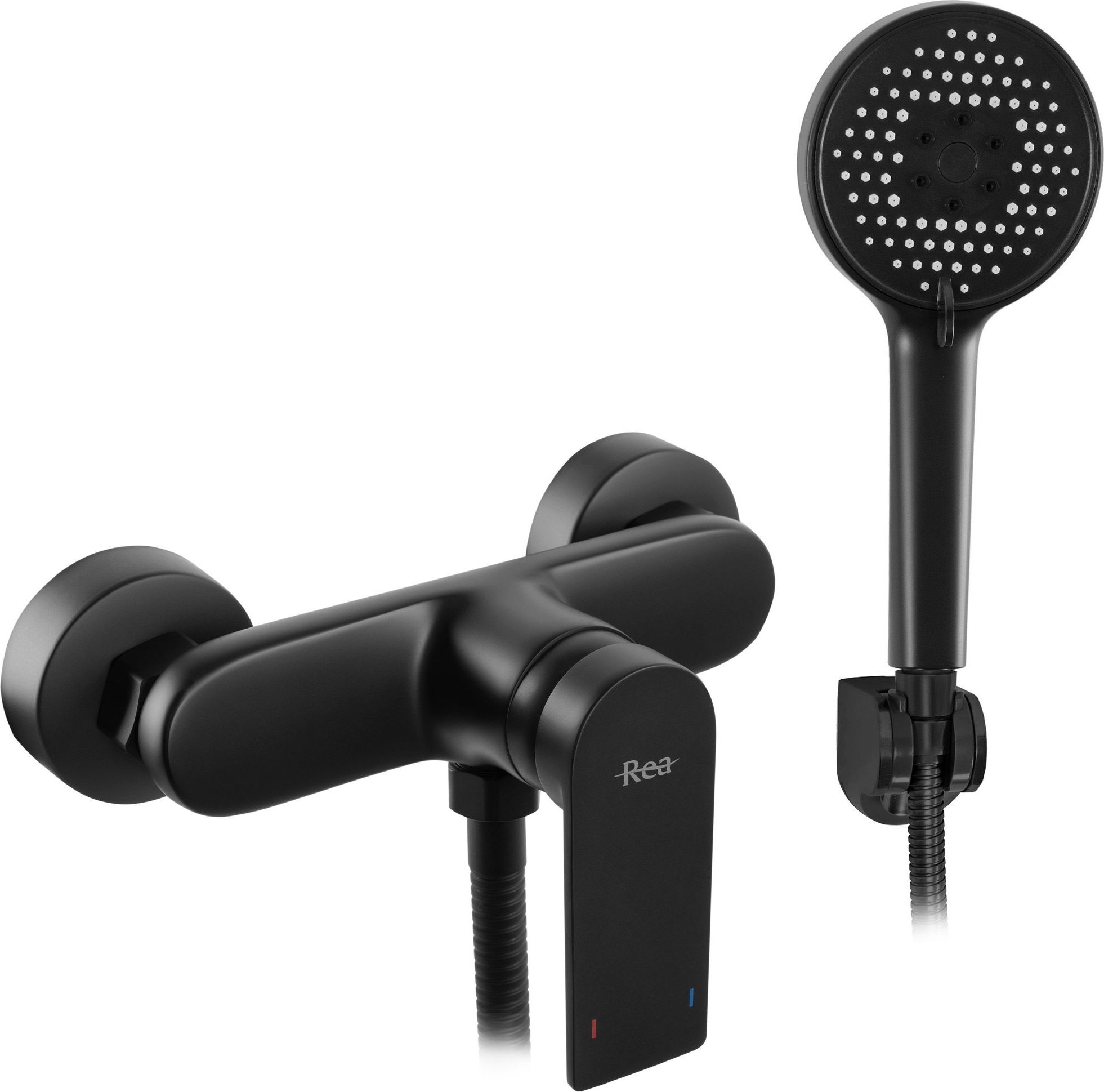 Bateria prysznicowa Rea Bateria prysznicowa ze słuchawką REA Verso czarna