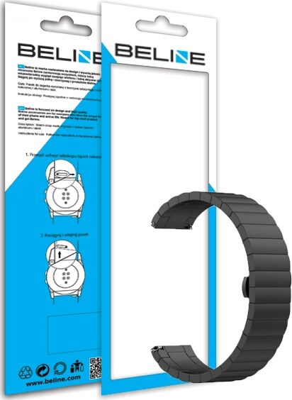 Beline Beline pasek Watch 20mm Beauty czarny/black