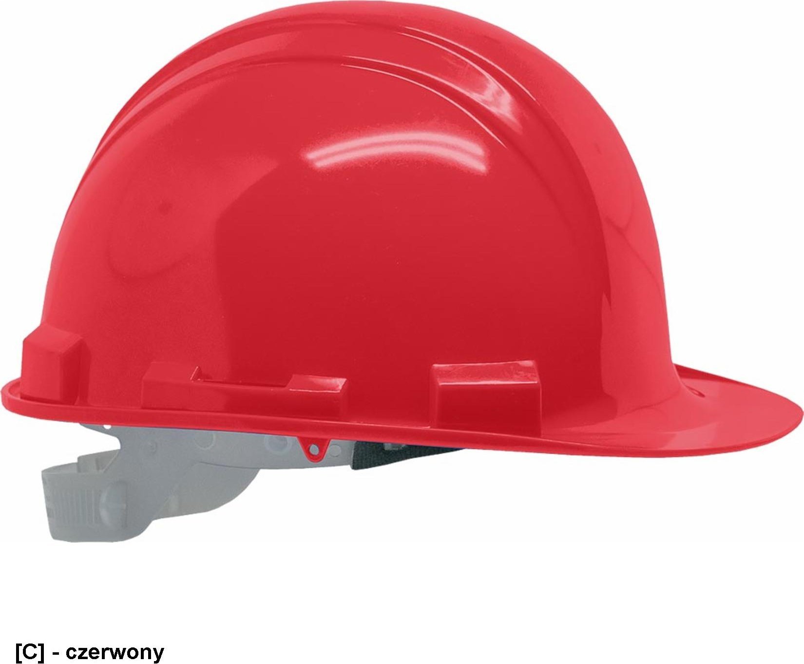 R.E.I.S. KASPE-ROCK - Hełm wykonany z tworzywa HDPE - czerwony