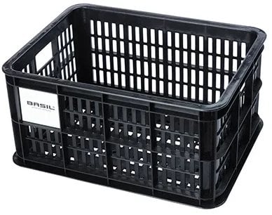 Kosz na kierownicę/bagażnik BASIL BICYCLE CRATE S, 17.5L, recycled synthetic, black (NEW)