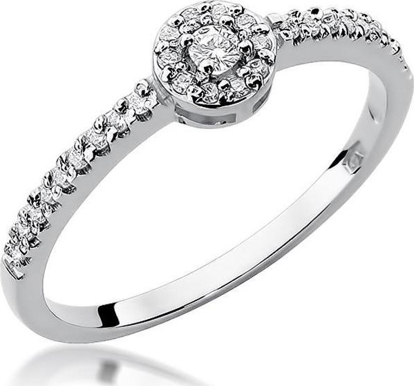 Best Diamonds złoty pierścionek z brylantem 0.19ct 16