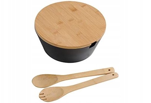 Kesper Miska na owoce i sałatki z pokrywą i sztućc