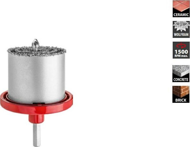 Dremel DREL OTWORNICE WOLFRAMOWE 6 ELEM. 33-53-67-73mm